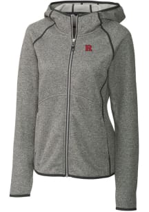 Cutter and Buck Rutgers Scarlet Knights Womens Grey Mainsail Medium Weight Jacket