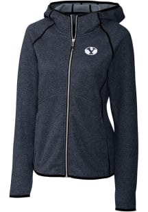 Cutter and Buck BYU Cougars Womens Navy Blue Mainsail Medium Weight Jacket