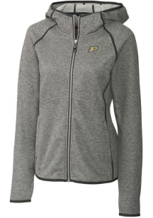 Cutter and Buck Purdue Boilermakers Womens Grey Mainsail Medium Weight Jacket