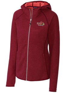 Cutter and Buck Illinois State Redbirds Womens Red Mainsail Medium Weight Jacket