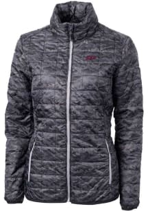 Cutter and Buck Eastern Kentucky Colonels Womens Black Rainier PrimaLoft Printer Puffer Filled Jac..