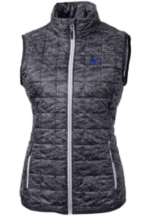 Cutter and Buck Air Force Womens Black Rainier PrimaLoft Printed Puffer Vest