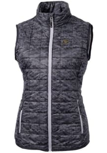 Cutter and Buck Colorado Buffaloes Womens Black Rainier PrimaLoft Printed Puffer Vest