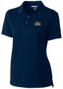 Cutter and Buck Drexel Dragons Womens Navy Blue Advantage Pique Short Sleeve Polo Shirt