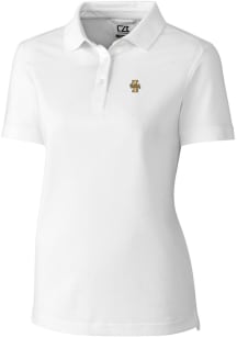Cutter and Buck Idaho Vandals Womens White Advantage Pique Short Sleeve Polo Shirt