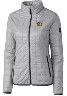 Cutter and Buck Drexel Dragons Womens Grey Rainier PrimaLoft Puffer Filled Jacket