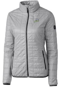Cutter and Buck Florida Gulf Coast Eagles Womens Grey Rainier PrimaLoft Puffer Filled Jacket