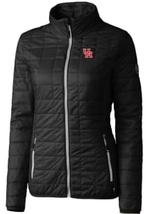 Cutter and Buck Houston Cougars Womens Black Rainier PrimaLoft Puffer Filled Jacket