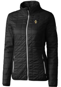Cutter and Buck Idaho Vandals Womens Black Rainier PrimaLoft Puffer Filled Jacket