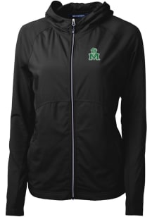 Cutter and Buck Marshall Thundering Herd Womens Black Vault Adapt Eco Light Weight Jacket