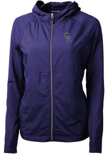 Cutter and Buck Colorado Rockies Womens Purple Adapt Eco Light Weight Jacket