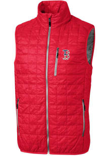 Cutter and Buck Boston Red Sox Mens Red Americana Rainier PrimaLoft Sleeveless Jacket
