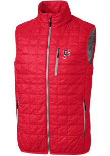 Cutter and Buck Pittsburgh Pirates Mens Red Rainier PrimaLoft Puffer Sleeveless Jacket