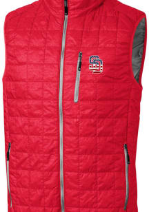 Cutter and Buck San Diego Padres Mens Red Rainier PrimaLoft Puffer Sleeveless Jacket