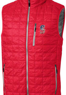 Cutter and Buck Seattle Mariners Mens Red Rainier PrimaLoft Puffer Sleeveless Jacket