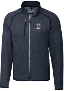 Cutter and Buck Boston Red Sox Mens Navy Blue Americana Mainsail Medium Weight Jacket