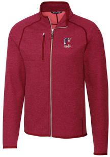 Cutter and Buck Cleveland Guardians Mens Red Mainsail Medium Weight Jacket