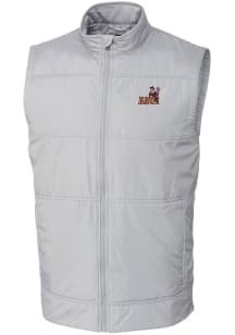 Cutter and Buck Arizona State Sun Devils Big and Tall Grey Stealth Hybrid Quilted Vest Mens Vest