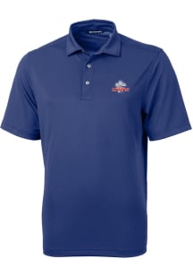 Cutter and Buck Texas Rangers Mens Blue Virtue Short Sleeve Polo