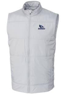 Cutter and Buck Creighton Bluejays Big and Tall White Stealth Hybrid Quilted Windbreaker Vest Mens..