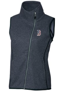 Cutter and Buck Boston Red Sox Womens Navy Blue Americana Mainsail Asymmetrical Vest
