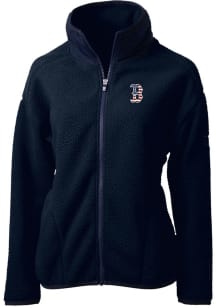 Cutter and Buck Boston Red Sox Womens Navy Blue Americana Cascade Sherpa Long Sleeve Full Zip Jack..