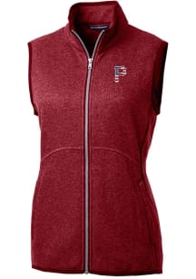 Cutter and Buck Pittsburgh Pirates Womens Red Americana Mainsail Vest