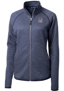 Cutter and Buck New York Yankees Womens Navy Blue Mainsail Light Weight Jacket
