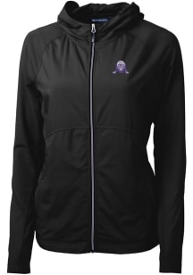 Cutter and Buck Northwestern Wildcats Womens Black Vault Adapt Eco Light Weight Jacket