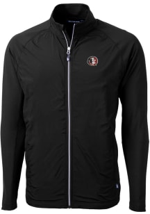 Cutter and Buck Florida State Seminoles Mens Black Adapt Eco Knit Big and Tall Light Weight Jacket
