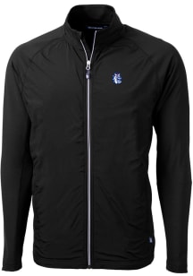 Cutter and Buck Fresno State Bulldogs Mens Black Adapt Eco Knit Big and Tall Light Weight Jacket