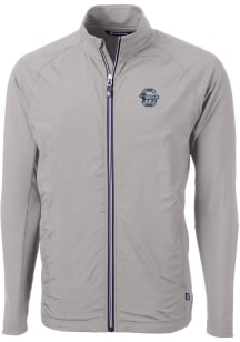 Cutter and Buck Penn State Nittany Lions Mens Grey Adapt Eco Knit Big and Tall Light Weight Jacket