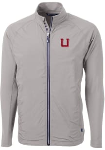 Cutter and Buck Utah Utes Mens Anthracite Adapt Eco Knit Big and Tall Light Weight Jacket