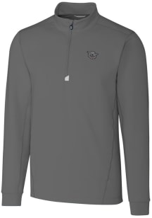 Cutter and Buck Cincinnati Bearcats Mens Grey Vault Traverse Big and Tall Qtr Zip