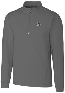 Cutter and Buck Michigan State Spartans Mens Grey Vault Traverse Big and Tall Qtr Zip