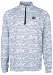 Cutter and Buck Cincinnati Bearcats Mens Charcoal Traverse Camo Print Big and Tall Qtr Zip