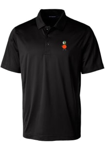 Cutter and Buck UCF Knights Black Prospect Textured Big and Tall Polo