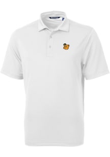 Cutter and Buck Baylor Bears White Sailor Virtue Eco Pique Big and Tall Polo