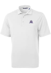 Cutter and Buck Northwestern Wildcats White Vault Virtue Eco Pique Big and Tall Polo