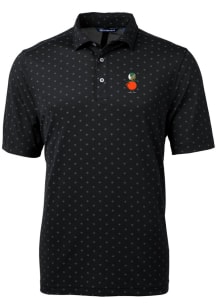 Cutter and Buck UCF Knights Black Virtue Eco Pique Tile Big and Tall Polo