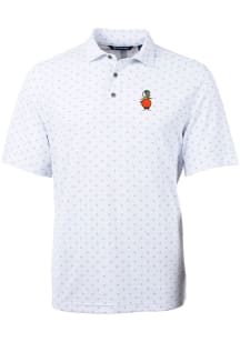 Cutter and Buck UCF Knights White Virtue Eco Pique Tile Big and Tall Polo