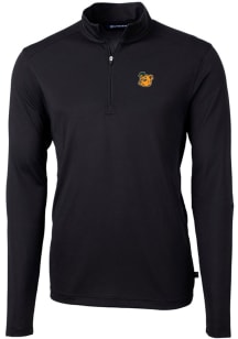 Cutter and Buck Baylor Bears Mens Black Sailor Virtue Eco Pique Big and Tall Qtr Zip