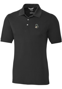 Cutter and Buck Michigan State Spartans Black Advantage Pique Big and Tall Polo