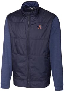Cutter and Buck Auburn Tigers Mens Navy Blue Stealth Hybrid Quilted Big and Tall Light Weight Jack..