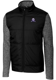 Cutter and Buck Northwestern Wildcats Mens Black Stealth Hybrid Quilted Big and Tall Light Weight..