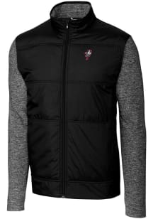 Cutter and Buck Ohio State Buckeyes Mens Black Stealth Hybrid Quilted Big and Tall Light Weight Ja..