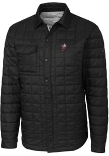 Cutter and Buck Ohio State Buckeyes Mens Black Rainier PrimaLoft Quilted Big and Tall Lined Jacket