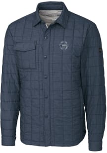 Cutter and Buck Penn State Nittany Lions Mens Grey Rainier PrimaLoft Quilted Big and Tall Lined Ja..