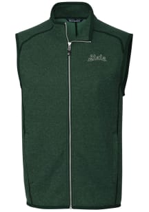 Cutter and Buck Michigan State Spartans Mens Green Mainsail Design Sleeveless Jacket