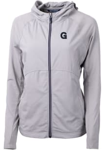 Cutter and Buck Gonzaga Bulldogs Womens Anthracite Vault Adapt Eco Light Weight Jacket